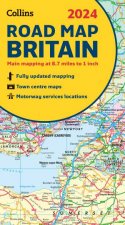 2024 Collins Road Map of Britain Folded Road Map New Edition