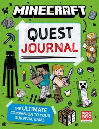 Minecraft Quest Journal: Official illustrated children's Minecraft game creative diary and tick list. The perfect gift for kids aged 6, 7, 8, 9 by Mojang AB