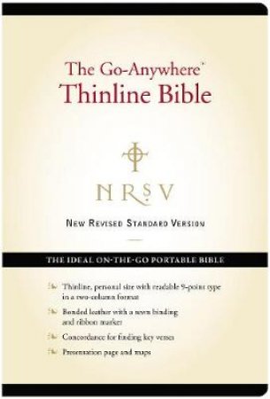 NRSV Go-Anywhere Personal Size Thinline Bible (Bonded Leather, Black) by Bibles Harper