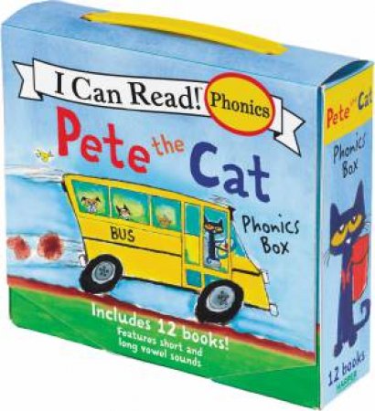 I Can Read! Pete The Cat Phonics Box: Includes 12 Mini-Books Featuring Short And Long Vowel Sounds