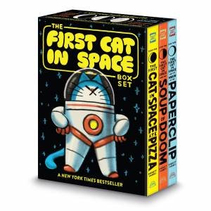 The First Cat In Space 3-book Box Set: A Graphic Novel Collection: The First Cat In Space Ate Pizza, The First Cat In Space And The Soup Of Doo by Mac Barnett & Shawn Harris
