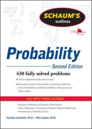 Probability by Seymour Lipschutz & Marc Lipson