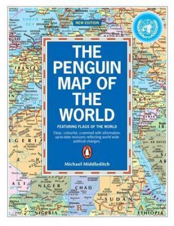 Penguin Map of the World by Michael Middleditch