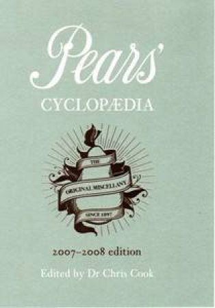 Pears Cyclopaedia 2007-2008 by Various