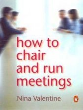 How To Chair  Run Meetings