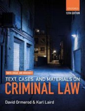 Smith Hogan  Ormerods Text Cases  Materials on Criminal Law