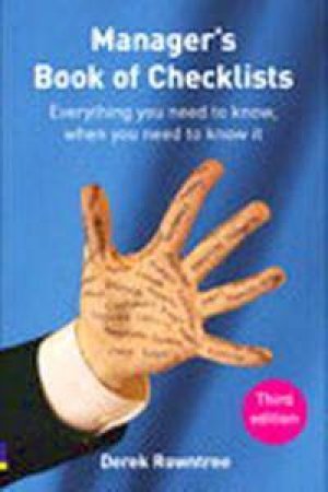 Manager's Book Of Checklists by Derek Rowntree