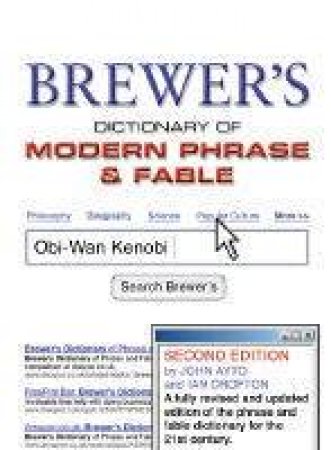 Brewer's Dictionary Of Modern Phrase & Fable - 2nd Ed by John Ayto & Ian Crofton