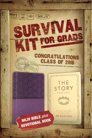2016 Survival Kit For Grads, NKJV: NKJV Bible plus The Story Devotional[Italian Duo-Tone Purple] by Various