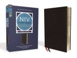 NIV Study Bible Fully Revised Edition Large Print Bonded Leather Red Letter Comfort Print Black