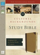 NIV Cultural Backgrounds Study Bible Bringing To Life The Ancient     World Of Scripture Italian DuoTone BrownTan