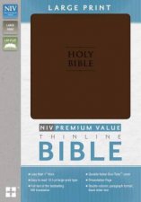 NIV Value Thinline Bible Large Print Brown