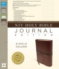 NIV SingleColumn Journaling Bible  Brown