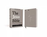 Jesus Bible NIV Edition Gray Linen