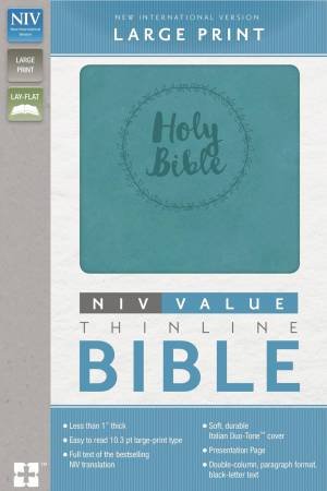 NIV, Value Thinline Bible, Large Print [Turquoise] by Various
