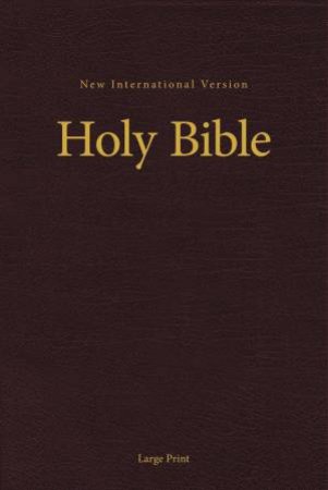 NIV, Pew And Worship Bible, Large Print [Burgundy]