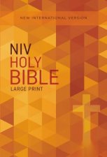 NIV Outreach Bible Large Print Orange Cross