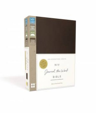 NIV, Journal The Word Bible, Premium Leather, Brown: Reflect on Your    Favorite Verses by Various