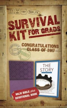 NKJV 2017 Survival Kit For Grads, Girls' Edition, Red Letter Edition [Purple] by Zondervan