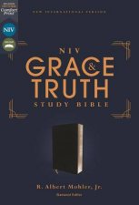 NIV The Grace And Truth Study Bible European Bonded Leather Red Letter Thumb Indexed Comfort Print Black