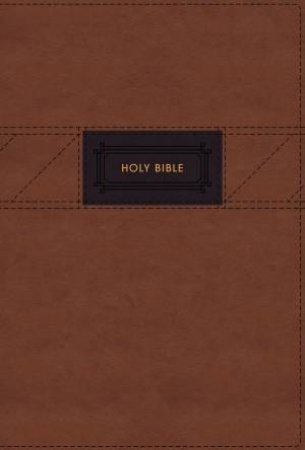 NIV The Grace And Truth Study Bible, Large Print, Red Letter, Thumb Indexed, Comfort Print (Brown) by R. Albert Mohler Jr.