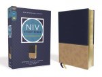 NIV Study Bible Fully Revised Edition Leathersoft NavyTan Red Letter Comfort Print