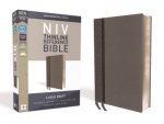 NIV Thinline Reference Bible Red Letter Edition Large Print Grey