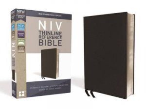 NIV Thinline Reference Bible Red Letter Edition [Black] by Zondervan