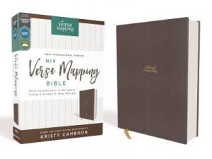 NIV Verse Mapping Bible, Cloth Over Board, Comfort Print: Find Connections In Scripture Using A Unique 5-Step Process (Grey) by Zondervan & Kristy Cambron