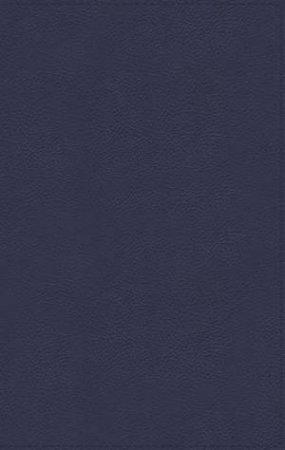 NASB Thinline Bible, Large Print, Genuine Leather, Buffalo, Red Letter Edition, 1995 Text, Comfort Print (Blue) by Various