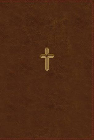 NASB Thinline Bible, Leathersoft, Red Letter Edition, 1995 Text, Thumb Indexed, Comfort Print (Brown) by Various