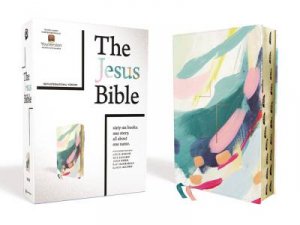 The Jesus Bible Artist Edition, NIV, Multi-Color/Teal, Thumb Indexed, Comfort Print by Louie Giglio