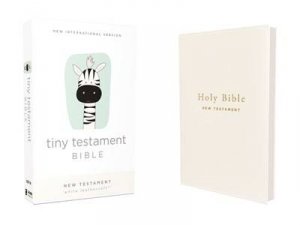 NIV, Tiny Testament Bible, New Testament, Comfort Print (White) by Zondervan