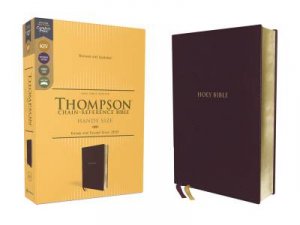 KJV, Thompson Chain-Reference Bible, Handy Size, Leathersoft, Burgundy, Red Letter, Comfort Print by Unknown