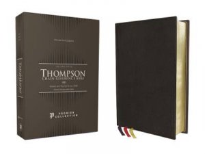 KJV, Thompson Chain-Reference Bible, Premium Goatskin Leather, Black, Premier Collection, Art Gilded Edges, Black Letter, Comfort Print by Unknown
