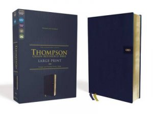 NIV Thompson Chain-Reference Bible, Large Print, Red Letter, Comfort Print Navy by Frank Charles Thompson