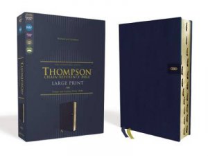 NIV Thompson Chain-Reference Bible, Large Print, Thumb Indexed, Red Letter, Comfort Print Navy by Frank Charles Thompson