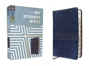 NIV, Student Bible, Personal Size, Thumb Indexed, Comfort Print [Navy] by Tim Stafford