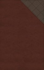 NIV Thinline Bible Red Letter Thumb Indexed Comfort Print Brown