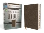 NIV Boys Bible Thumb Indexed Tabs Comfort Print Brown Camo