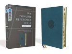 NIV Thinline Reference Bible Large Print Red Letter Thumb Indexed Comfort Print Teal