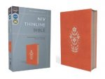 NIV Thinline Bible Zippered Red Letter Comfort Print Coral
