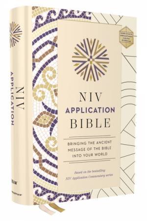 NIV Application Bible, Multi Cream, Red Letter, Comfort Print: Bringing the Ancient Message of the Bible into Your World by Zondervan