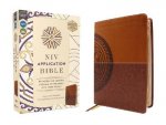 NIV Application Bible Brown Red Letter Comfort Print Bringing the Ancient Message of the Bible into Your World