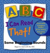 I Can Read That Same Beginning Sounds  Book  Cd