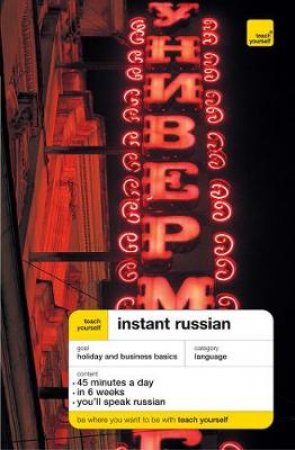 Teach Yourself Instant Russian - Book & Tape by Elisabeth Smith