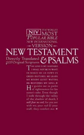 NIV New Testament and Psalms; red PB by Bible Socie International