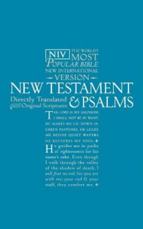 NIV New Testament and Psalms; blue PB by Bible Socie International