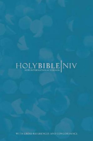 Holy Bible: NIV Cross-Reference Blue Hardback Bible by International Bible Society