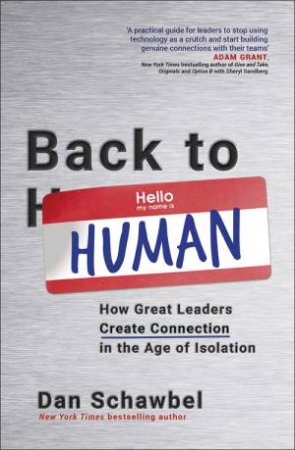 Back to Human by Dan Schawbel